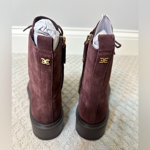 NWT sz 8 Sam Edelman Lovrin Combat Boot Spiced Pecan - Picture 7 of 8